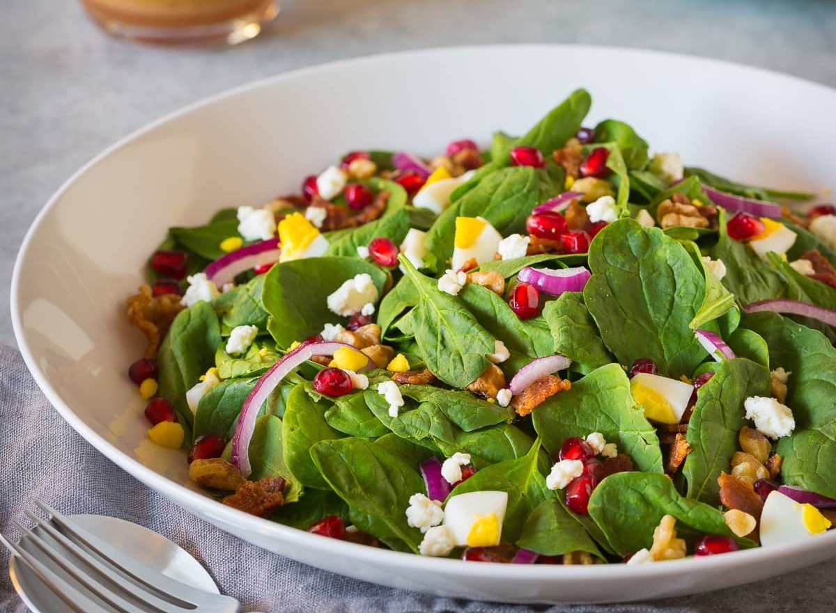 spinach-pomegranate-salad-recipe